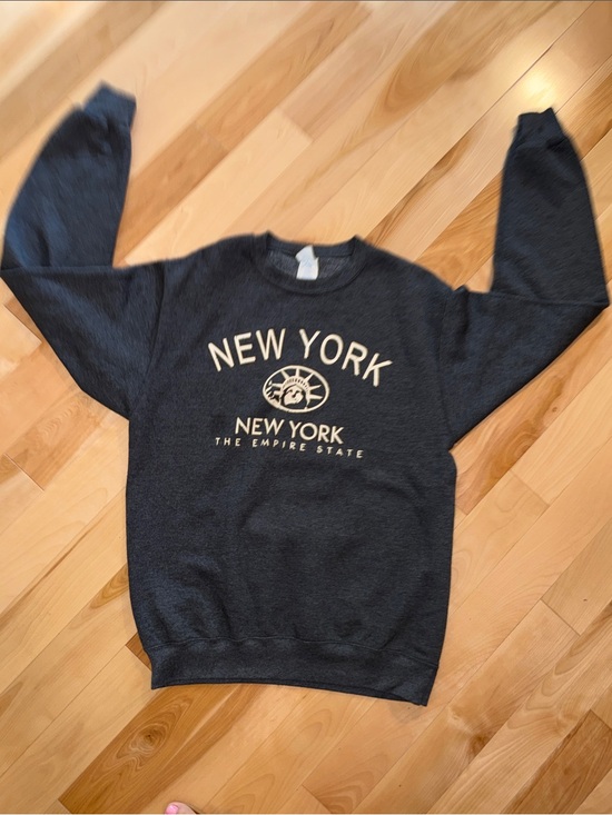 Port and Company Other - New York Graphic Crewneck Sweater - Charcoal M
